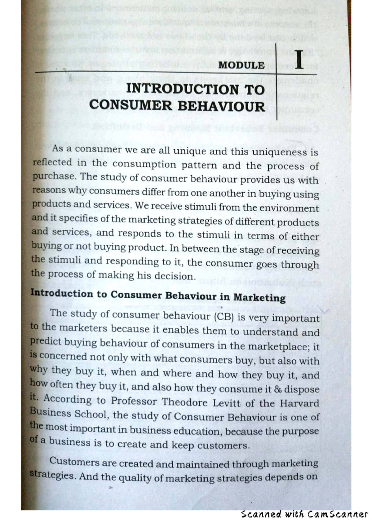 Cb1 - Introduction to consumer behaviour - Organizational Behavior ...