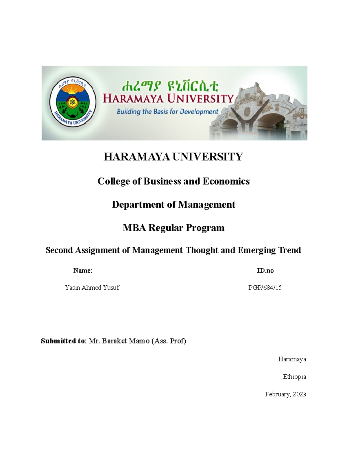 research proposal haramaya university