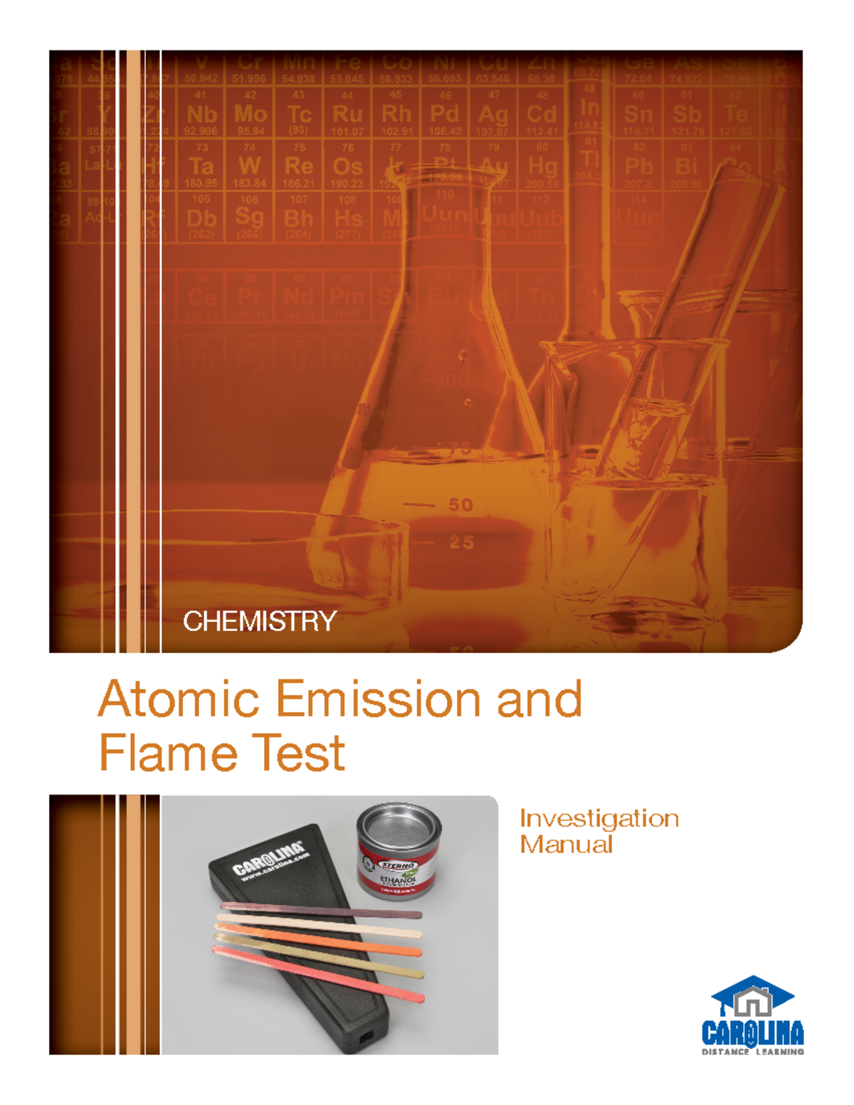 Atomic Emission and Flame Test Lab completed (2) Investigation Manual