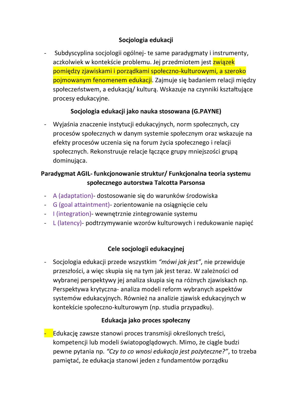 Socjologia Edukacji - Socjologia Edukacji Subdyscyplina Socjologii ...