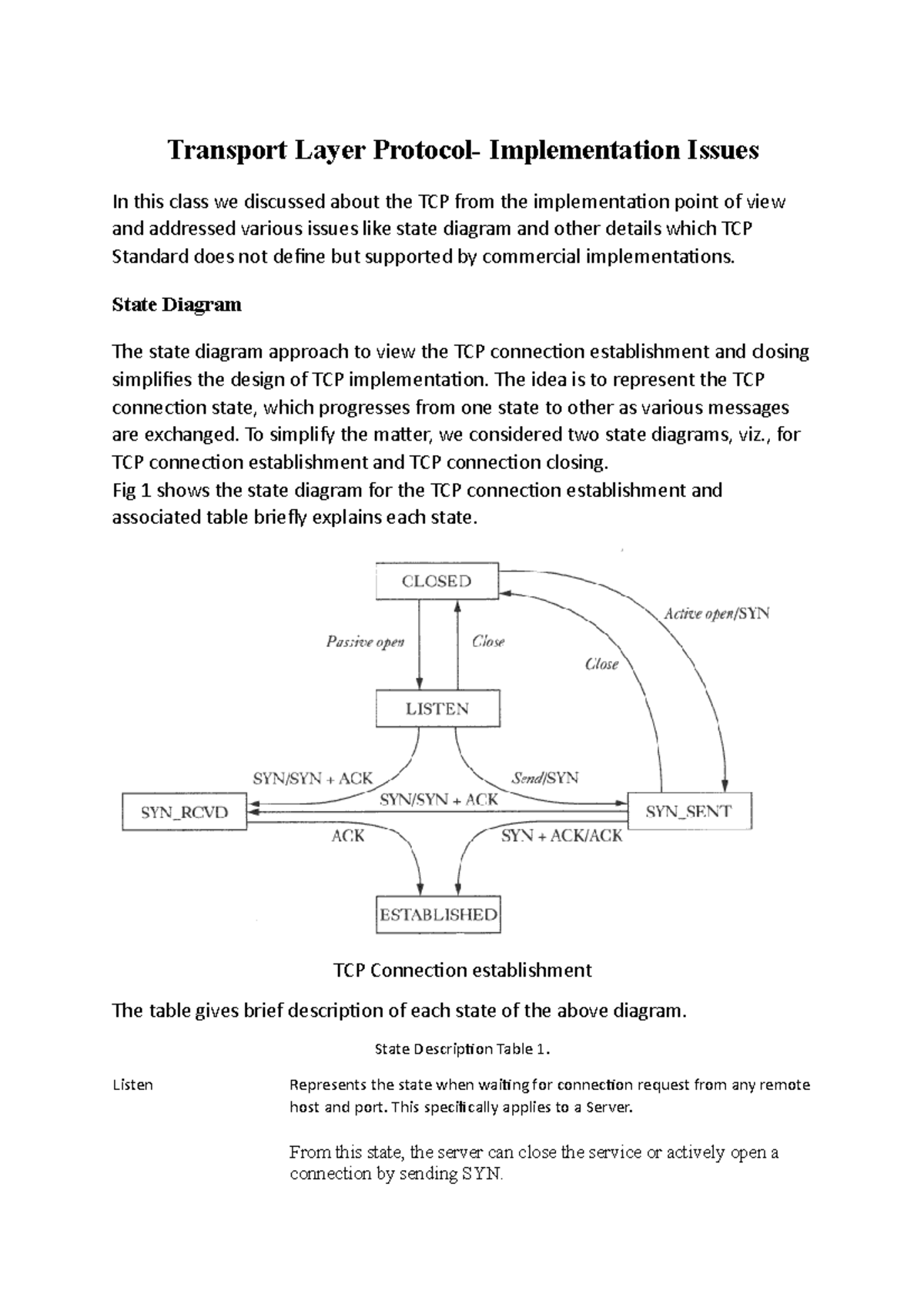 transport-layer-protocol-implementation-issues-state-diagram-the