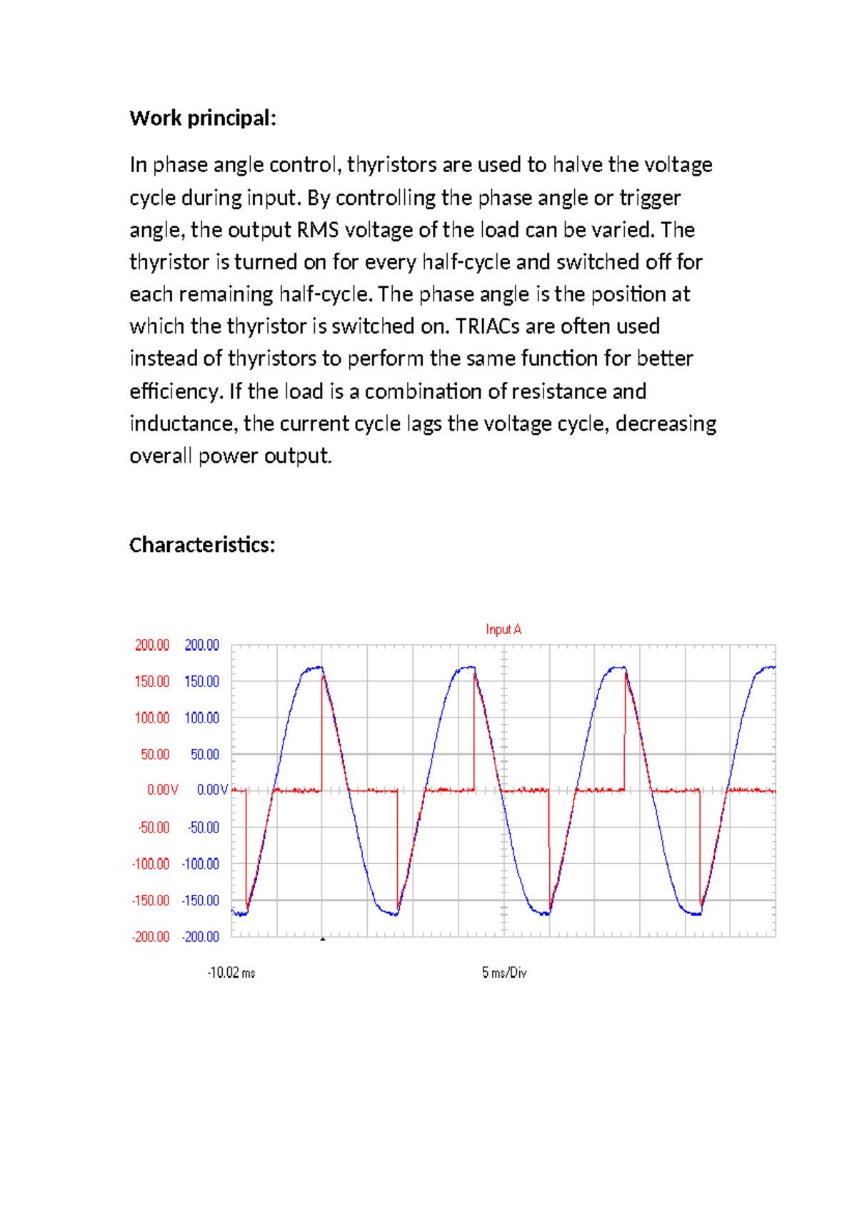 Work principal - AAAA - Work principal: In phase angle control ...