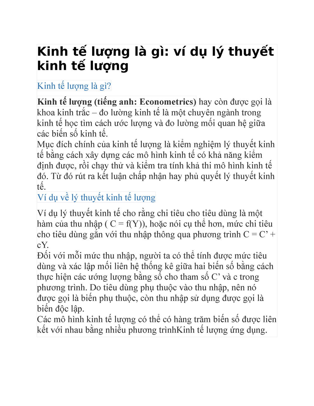 Phương pháp bình phương nhỏ nhất OLS