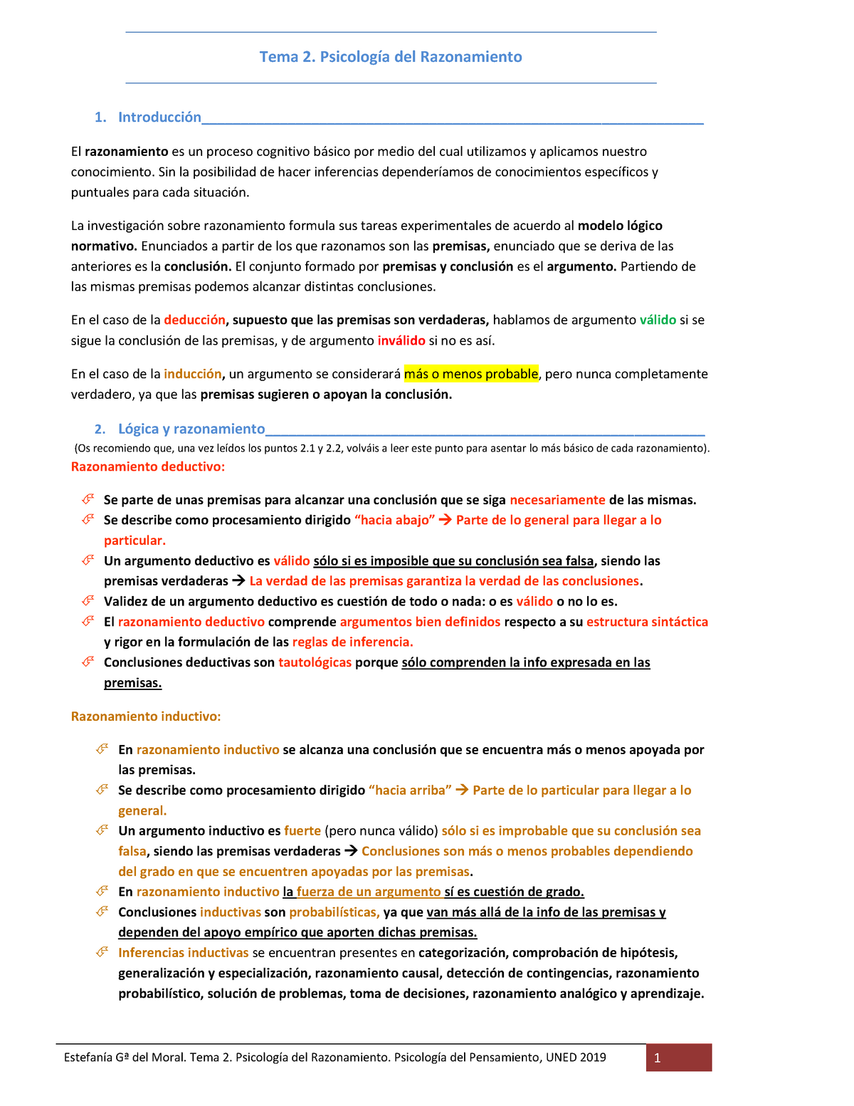 Psicología Del Pensamiento Todos Los Resúmenes Del 2 Al 9 Edición ...