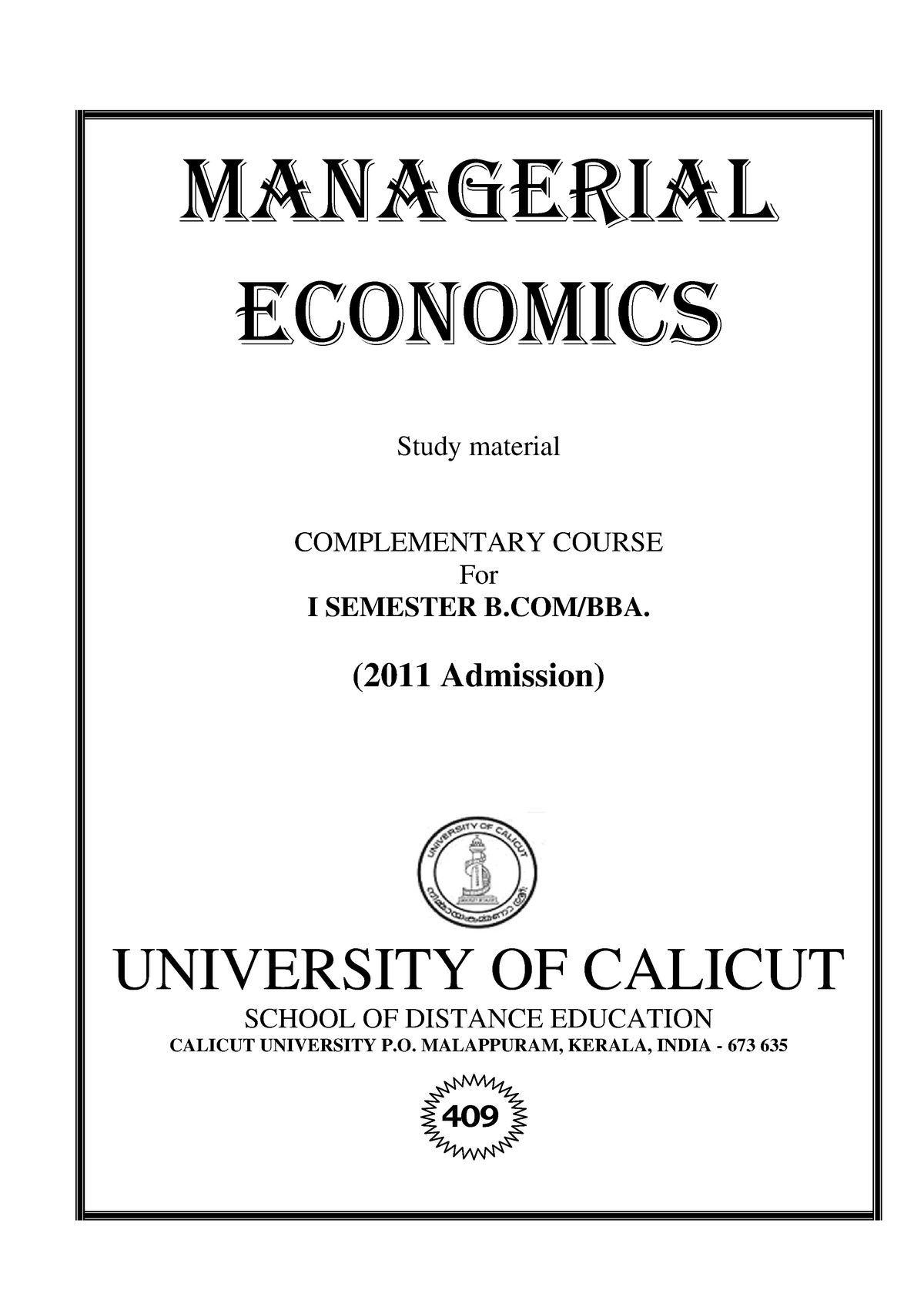 article review on management economics pdf