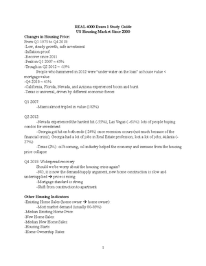 REAL4000 Notes over Lecture 3 Part 3 - Real Estate 4000 Notes over ...