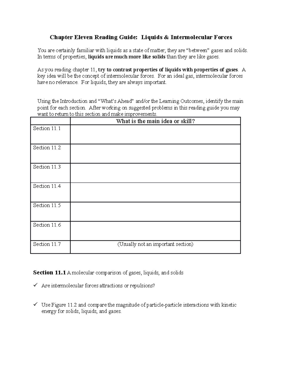 Chapter+11+reading+guide - Chapter Eleven Reading Guide: Liquids ...