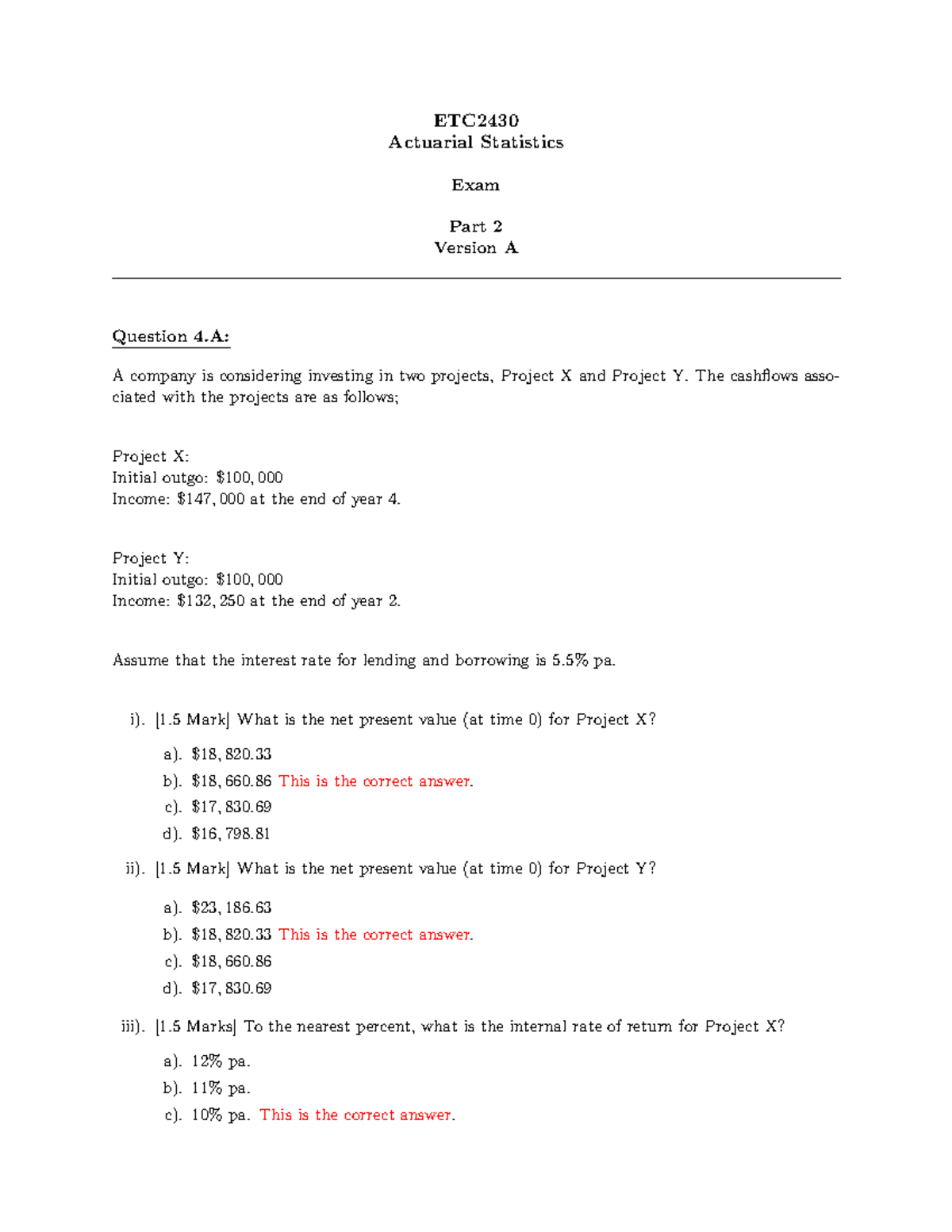 2021 Exam Part 2 Solutions Etc Actuarial Statistics Exam Part 2 2021 Exam Part 2 Solutions Etc Actuarial Statistics Exam Part 2