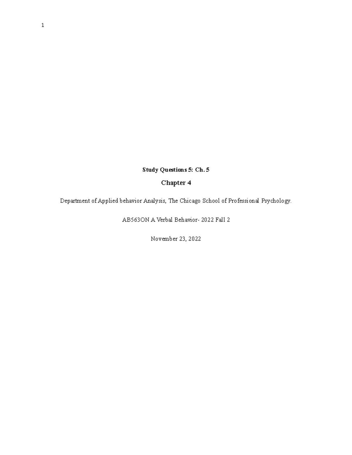 Study-Questions-5 - Study Questions 5: Ch. 5 Chapter 4 - Department of ...