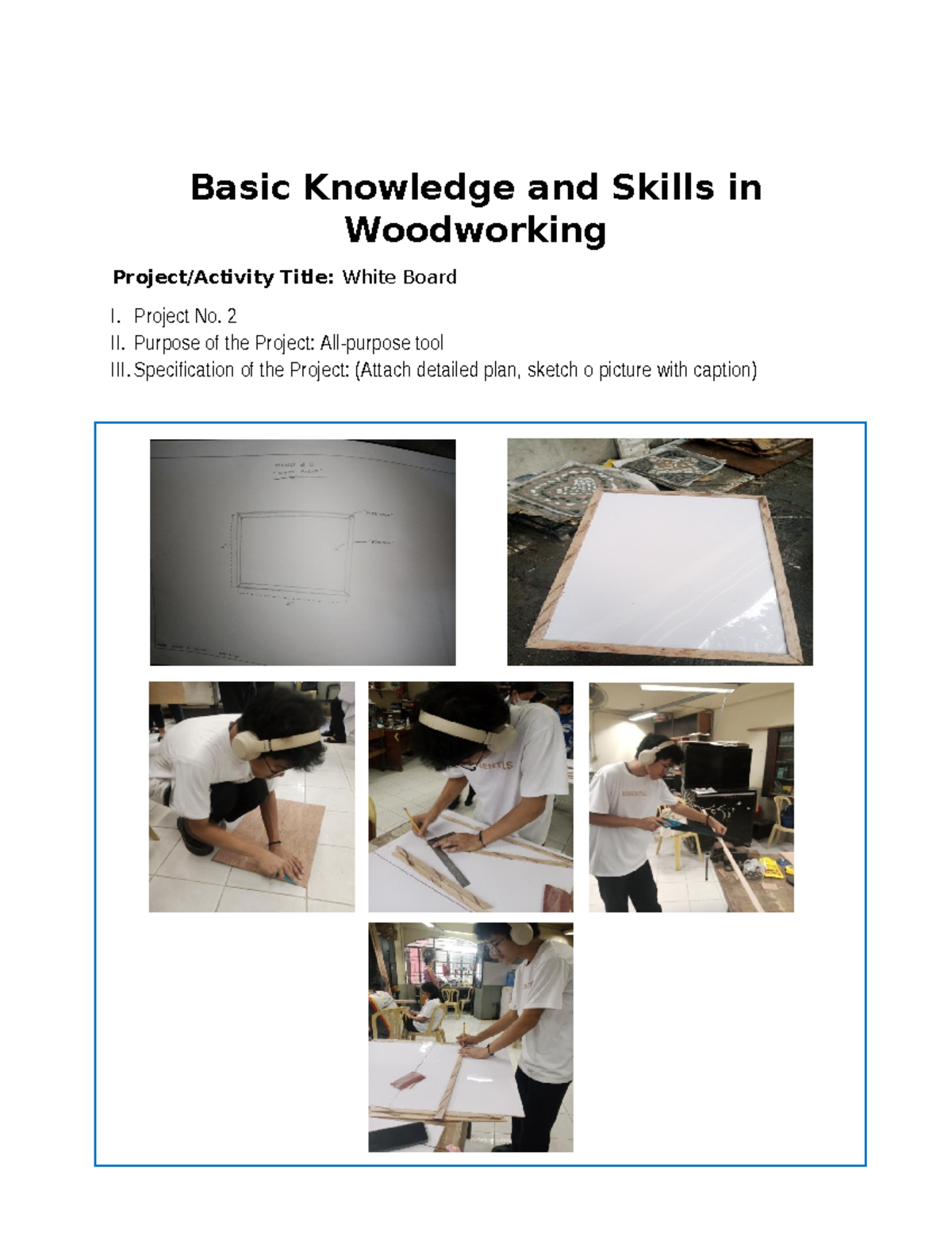 Project 2 - Domain - Basic Knowledge and Skills in Woodworking Project ...