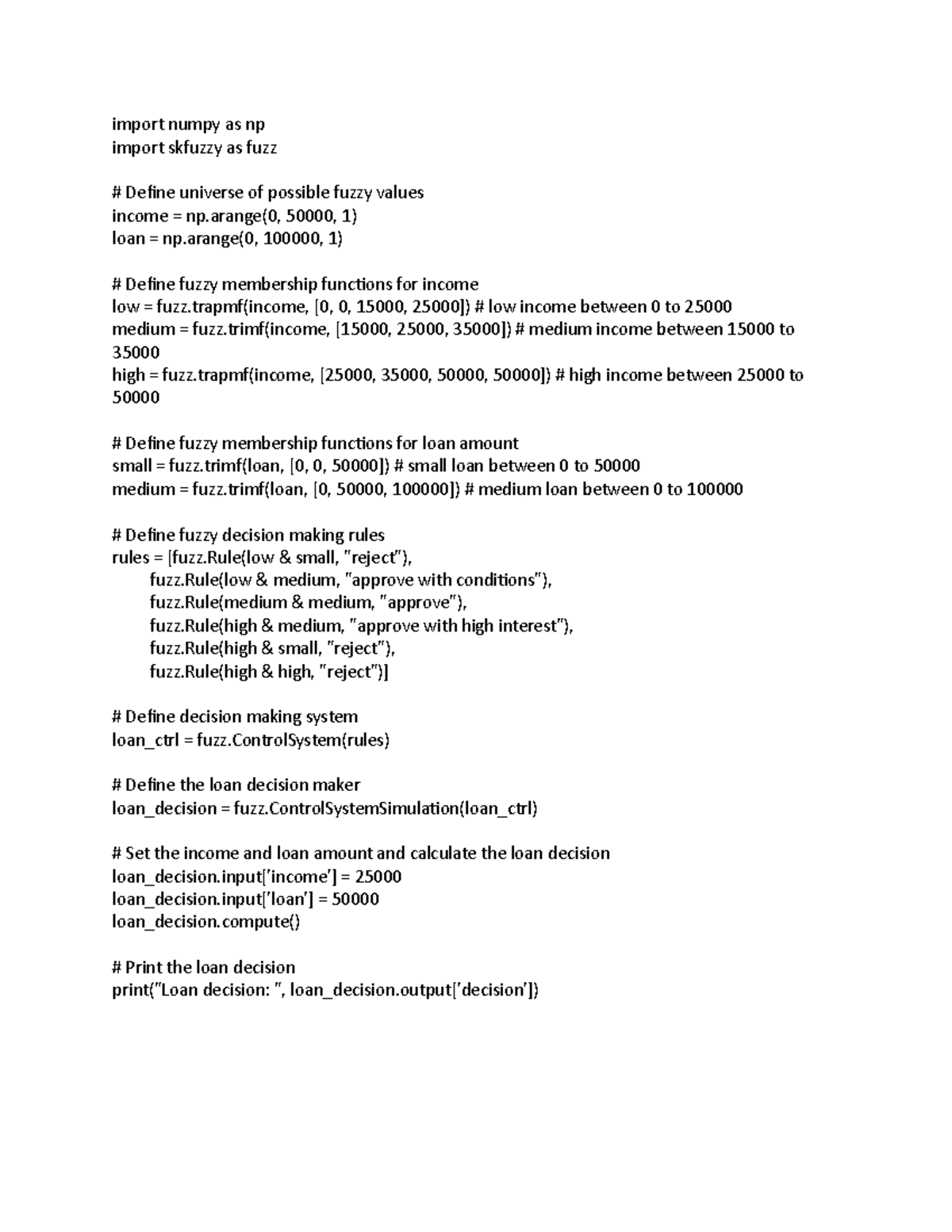 Fuzzy 3 - Import Numpy As Np Import Skfuzzy As Fuzz Define Universe Of ...