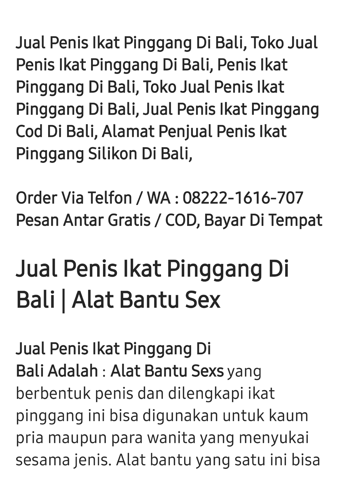 Toko Jual Dildo Ikat Pinggang Di Bali 082221616707 Jual Alat Bantu Sex