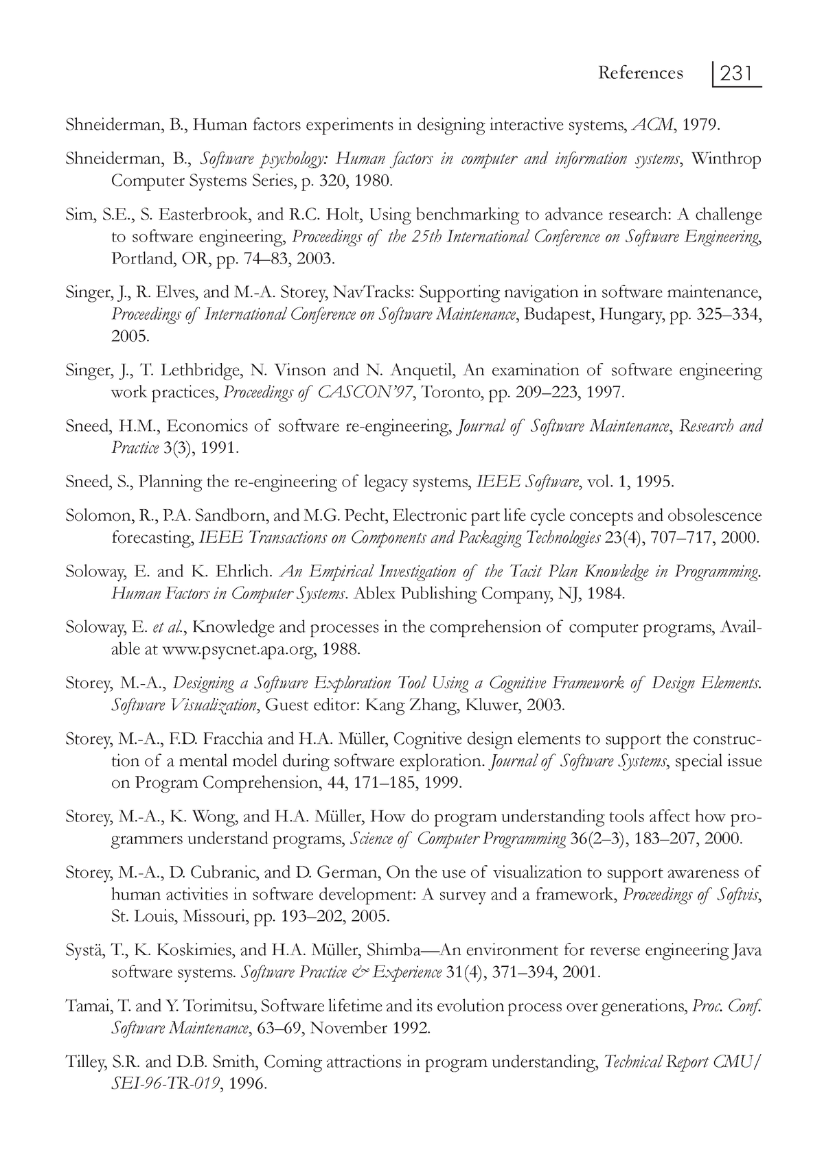 Zlib - n/a - References 231 Shneiderman, B., Human factors experiments ...