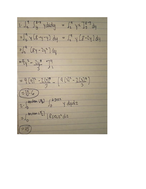 Calcu 2 - Double Integration In dealing with double integrals, you have ...