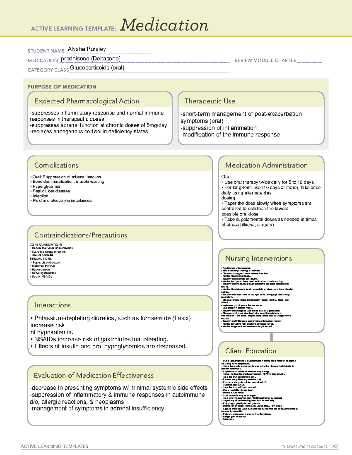 Respiratory DrugsGlucocorticoidsprednisone (Deltasone) ACTIVE