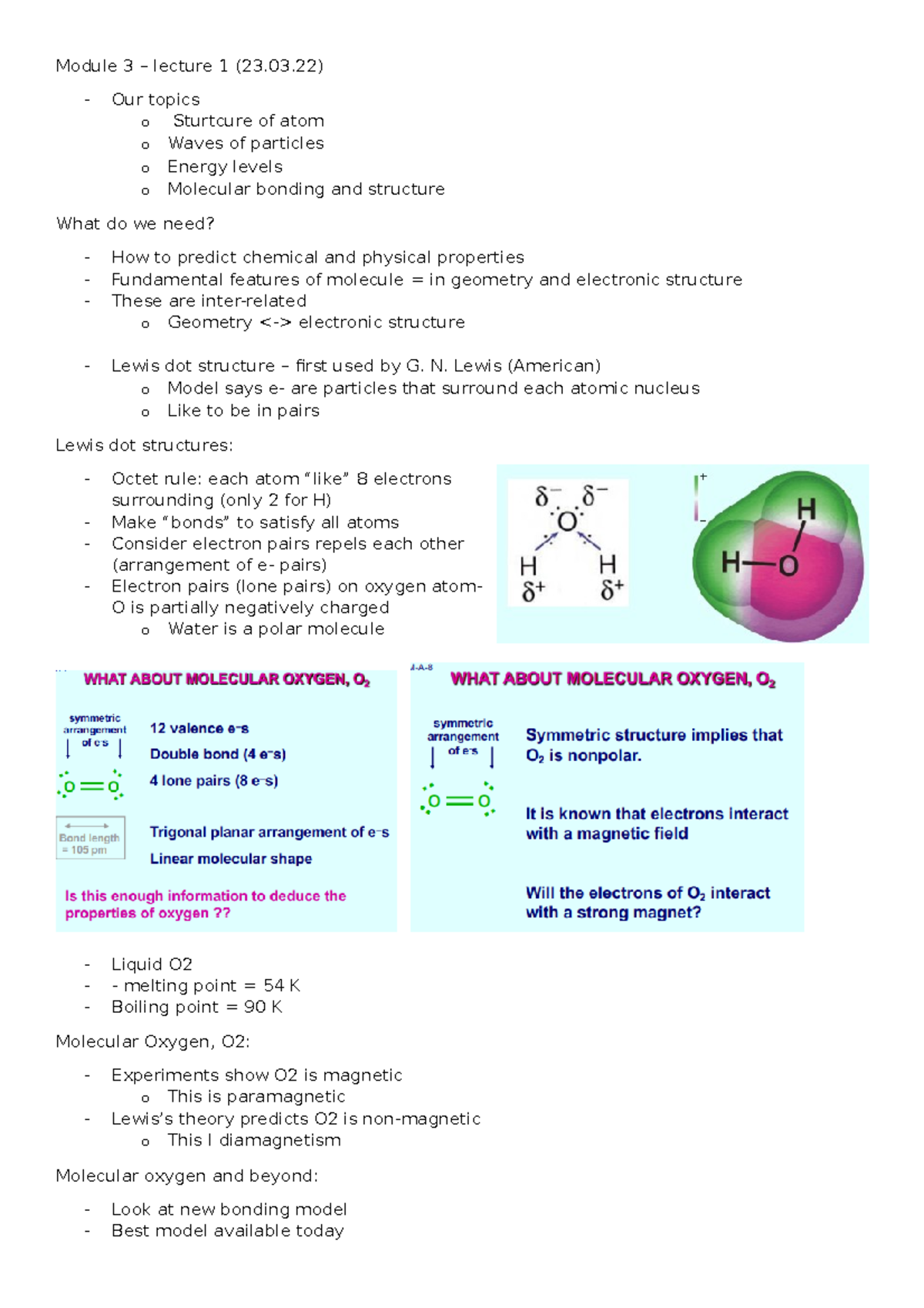 Lecture 10 and 12 11(28 - Module 3 – lecture 1 (23.03) Our topics o ...