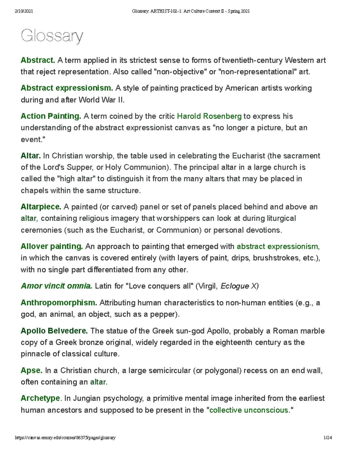 Glossary - Glossary Abstract. A term applied in its strictest sense to ...