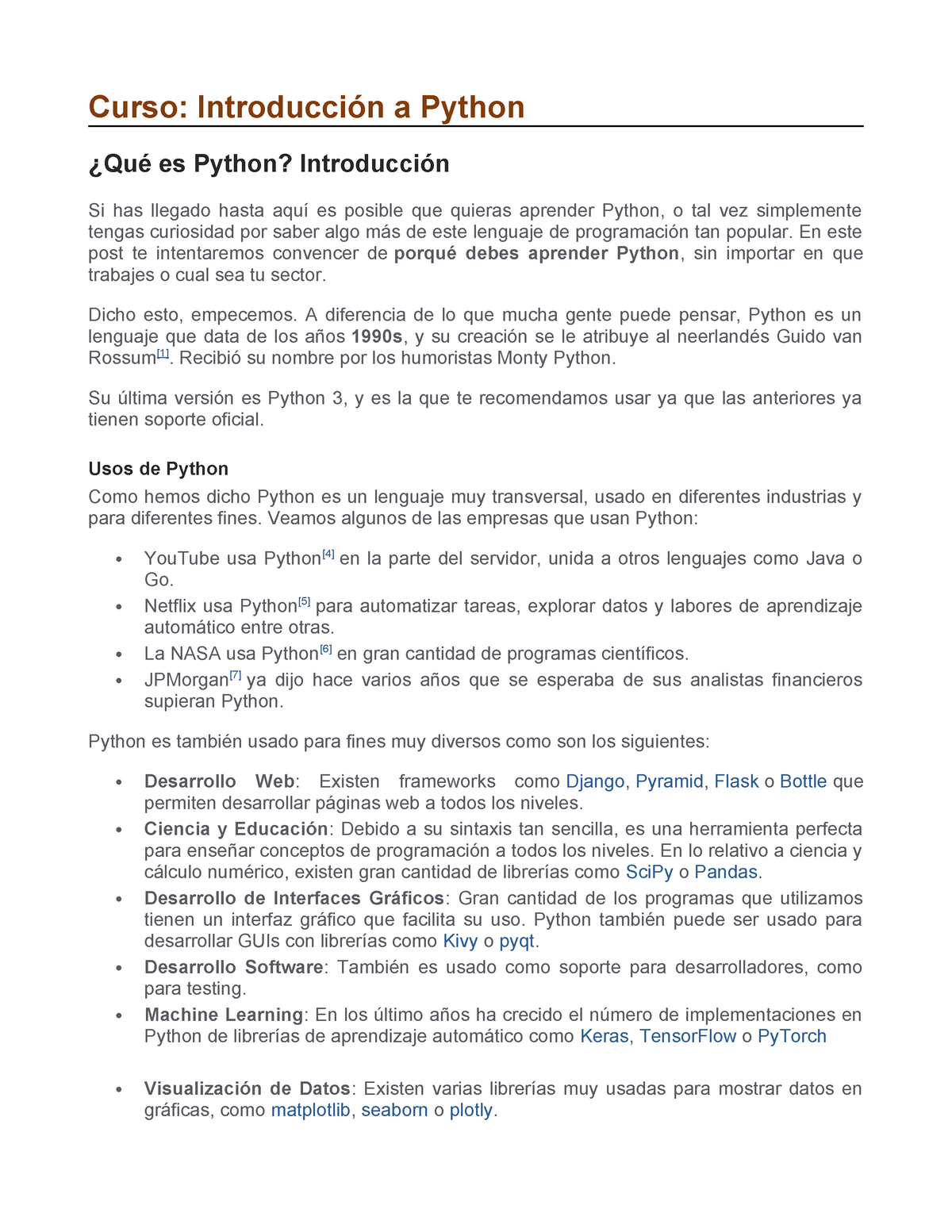 Qu Es Python Curso Introducci N A Python Qu Es Python Introducci N Si Has Llegado Hasta