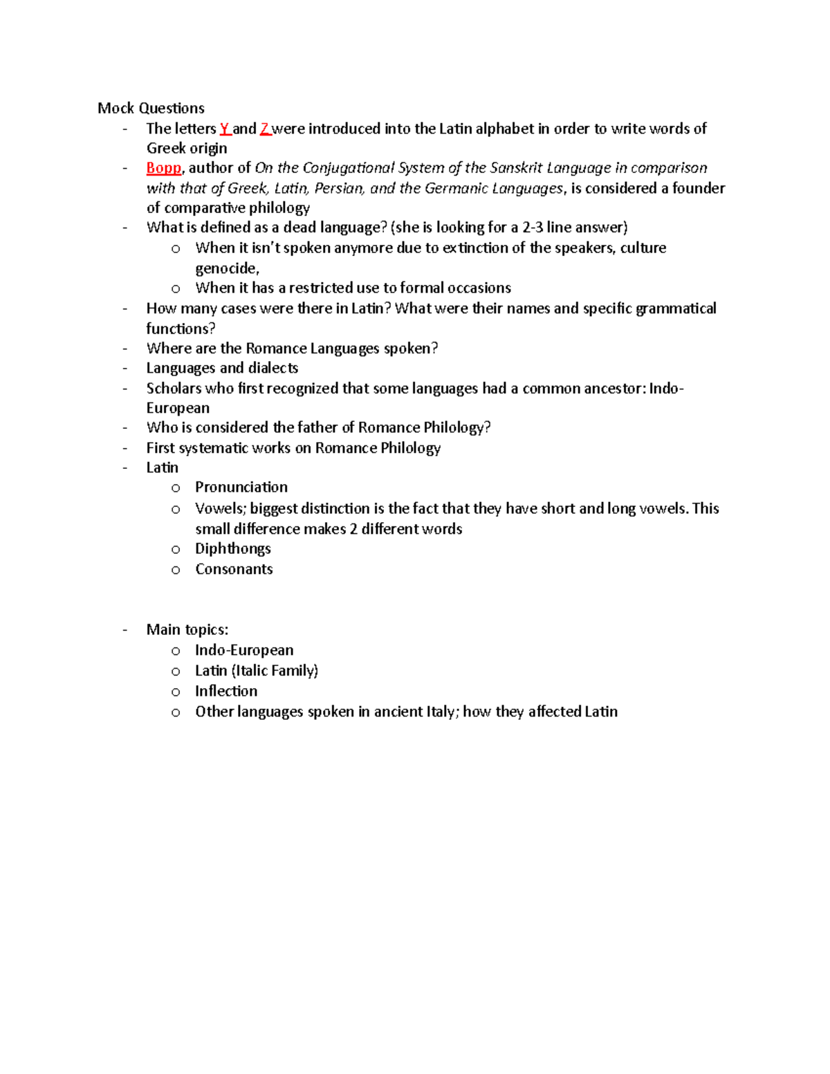 LLCU 201 Test 1 - Summary Introduction to Romance Philology - Mock ...