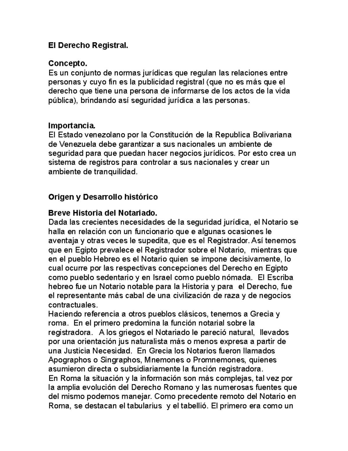 32002 5539 El Derecho Registral - El Derecho Registral. Concepto. Es Un ...