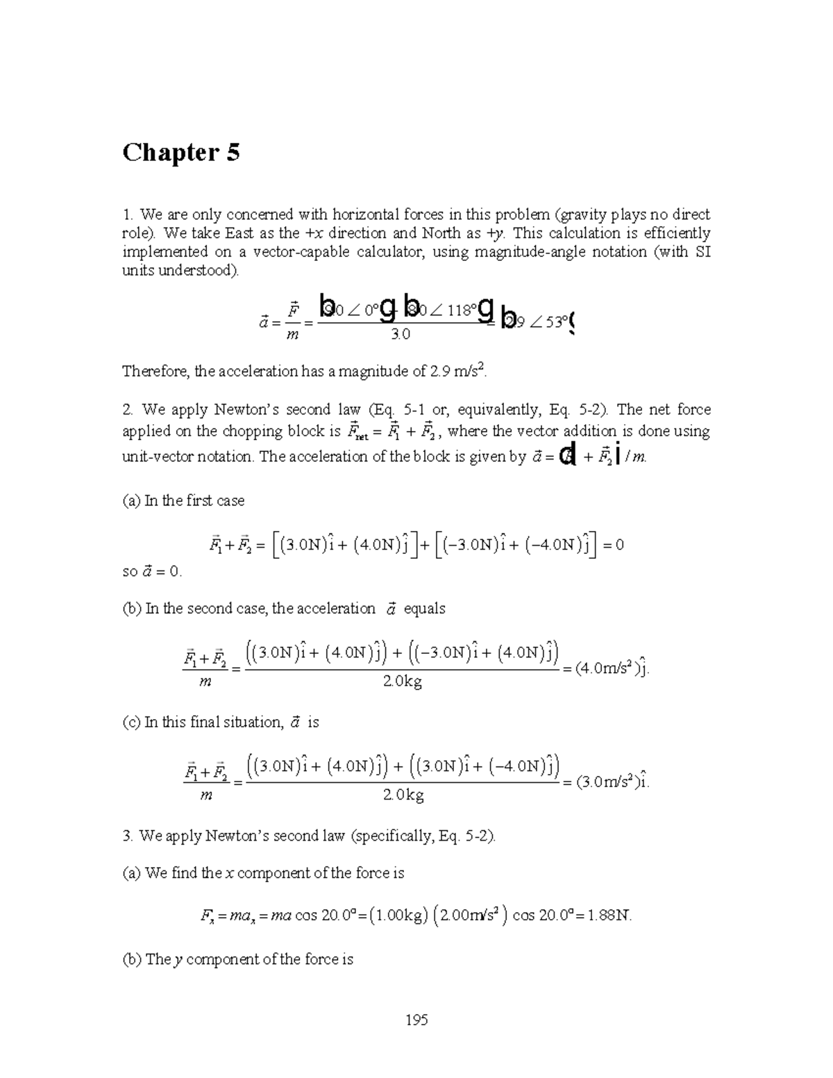 Chapter 5 - 10th edition - 195 Chapter 5 We are only concerned with ...