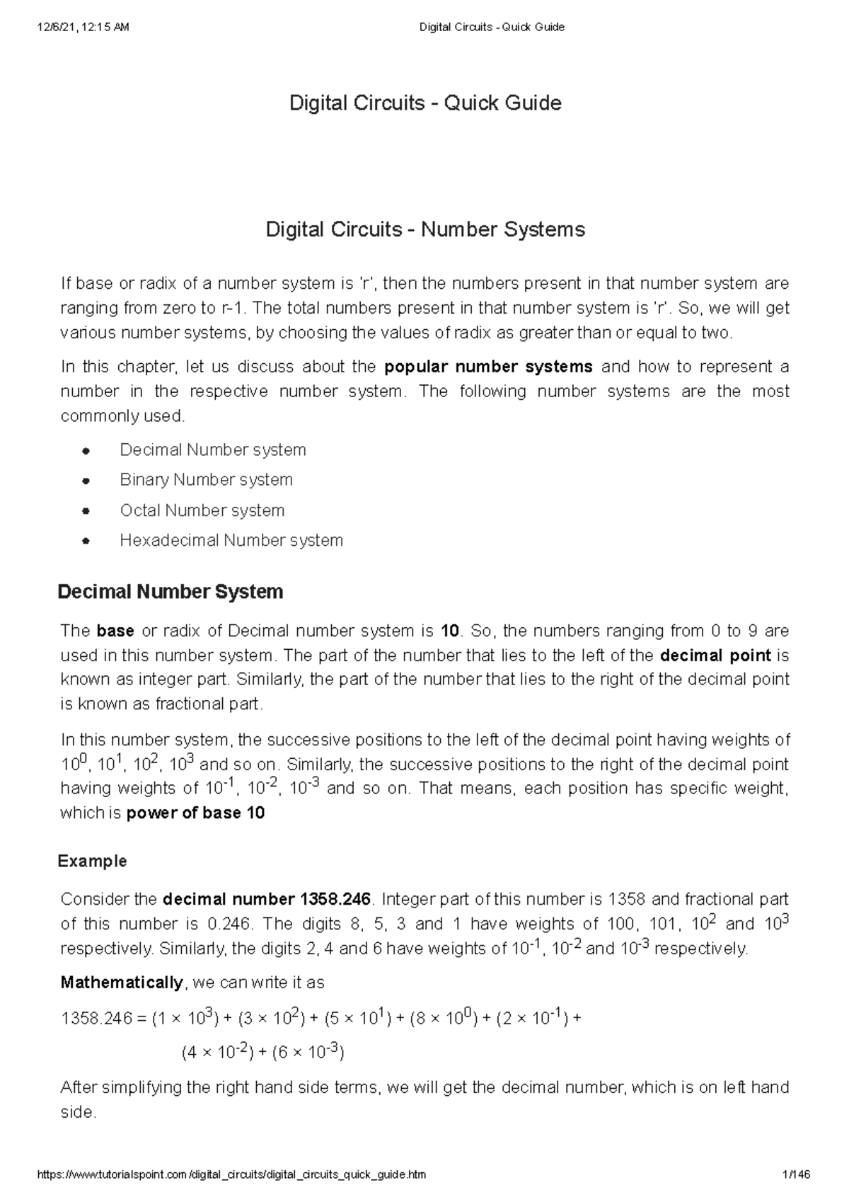 Digital Circuits - Quick Guide - Digital Circuits - Quick Guide Digital ...