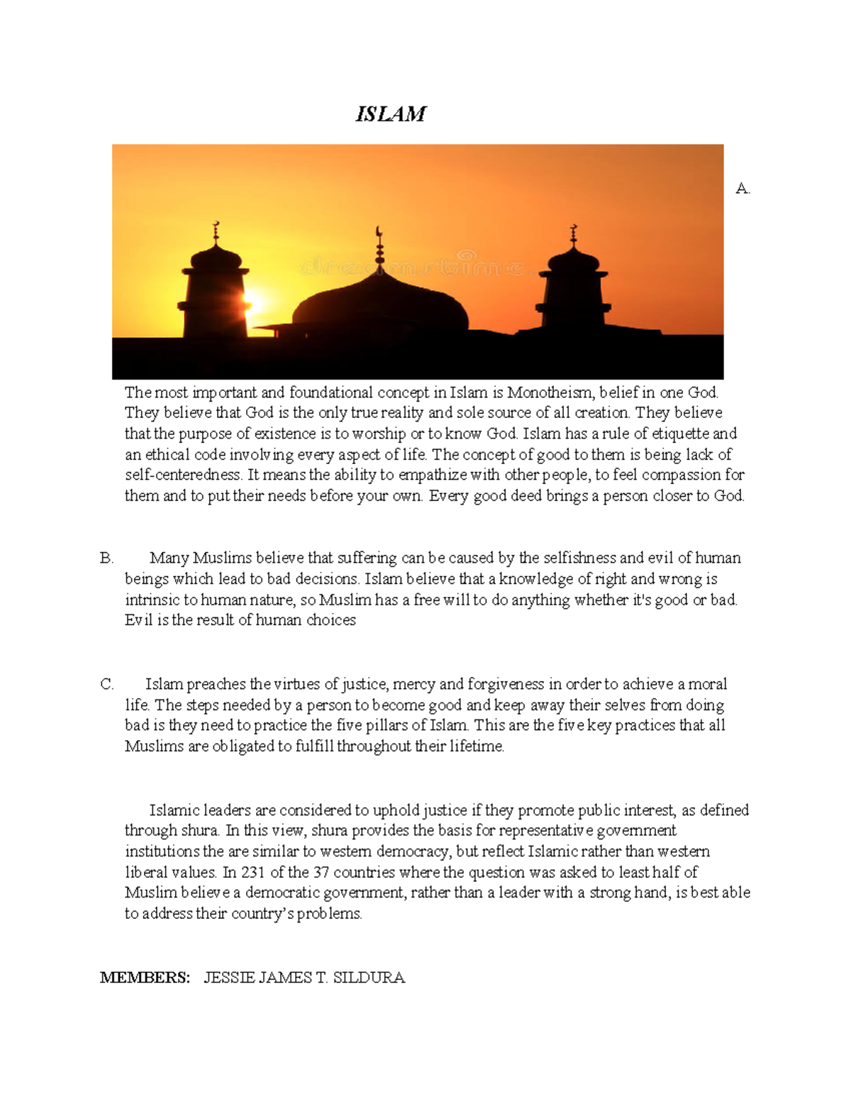 islam-lecture-notes-1-islam-a-the-most-important-and-foundational