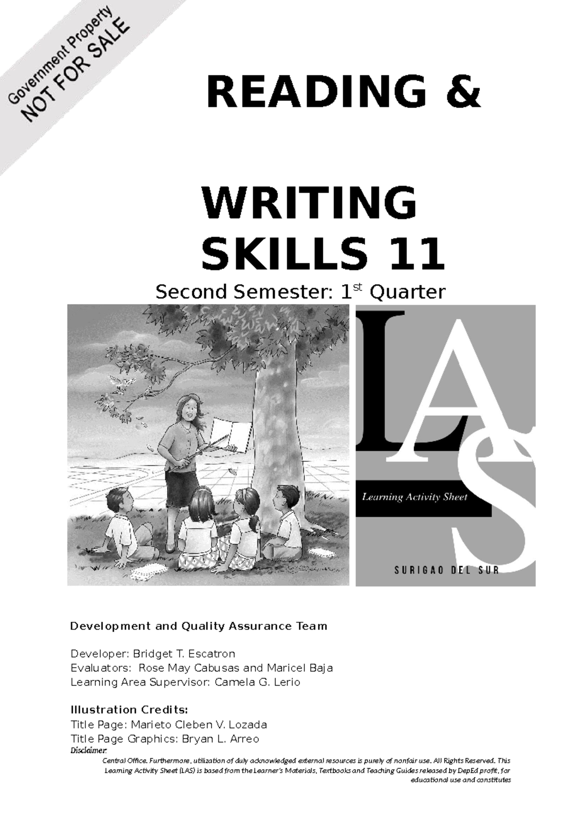 RWS11 Q3 W4-03-07-24 - English Notes - READING & WRITING SKILLS 11 ...