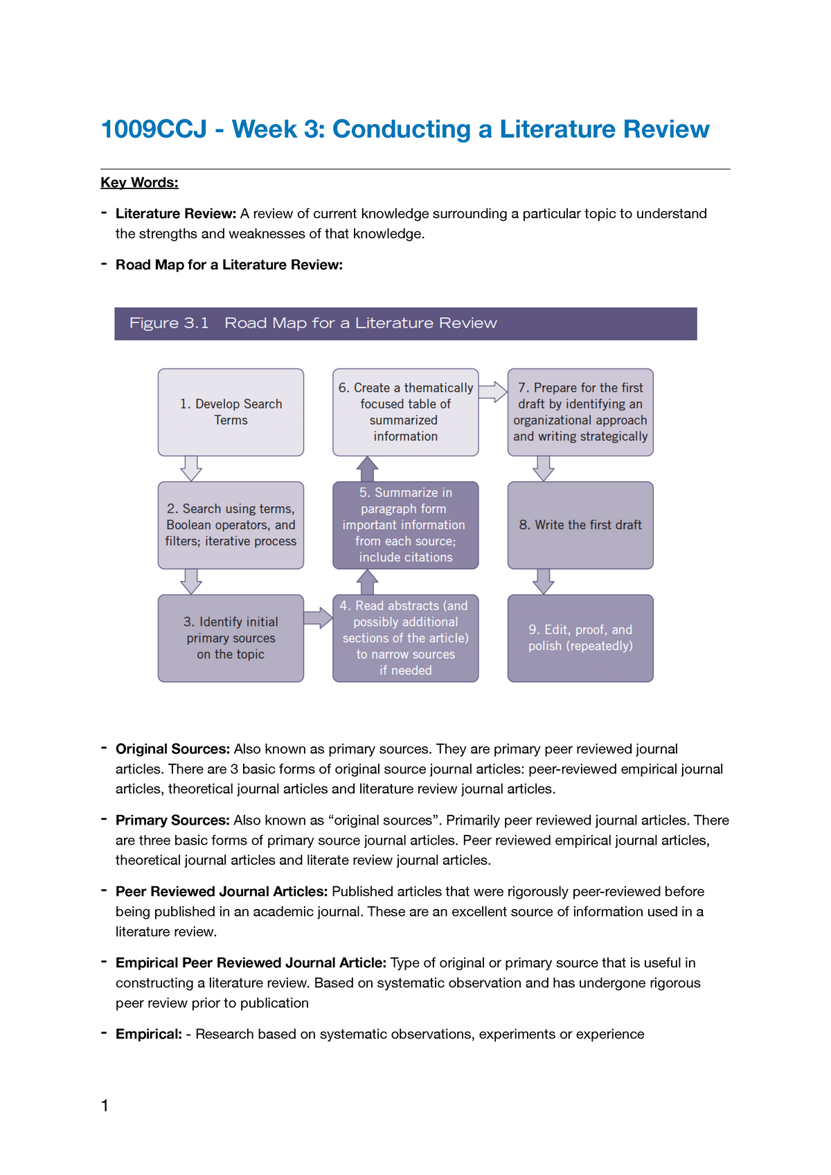 literature review on road network