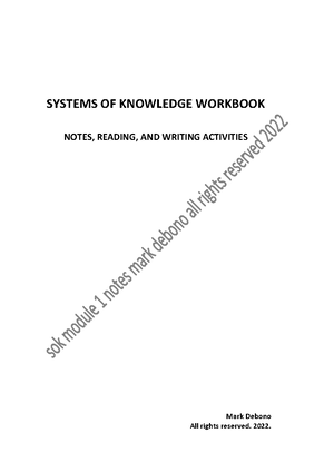 Sok notes 2023-24 - SOK notes 2023- 1. School of Athens: About science ...