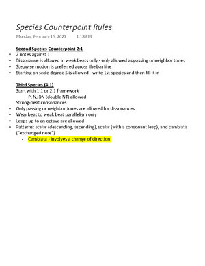Final Review - Topics covered for the final exam I. Species ...