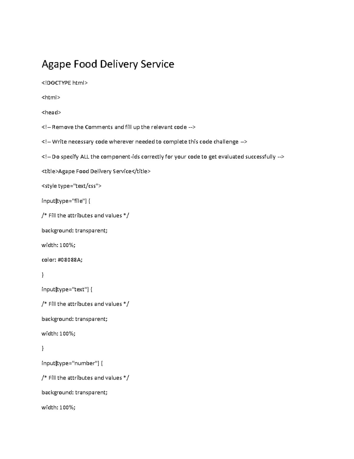 Agape Food Delivery Service Agape Food Delivery Service Agape Food