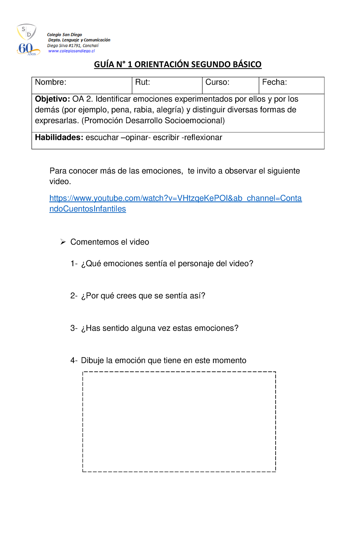 2do-PDF - Guía Para Orientación De 2 Básicos - GUÕA N∞ 1 ORIENTACI”N ...