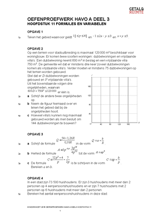 Getal En Ruimte 11 Oefentoets Havo 5 - OEFENPROEFWERK HAVO A HOOFDSTUK ...