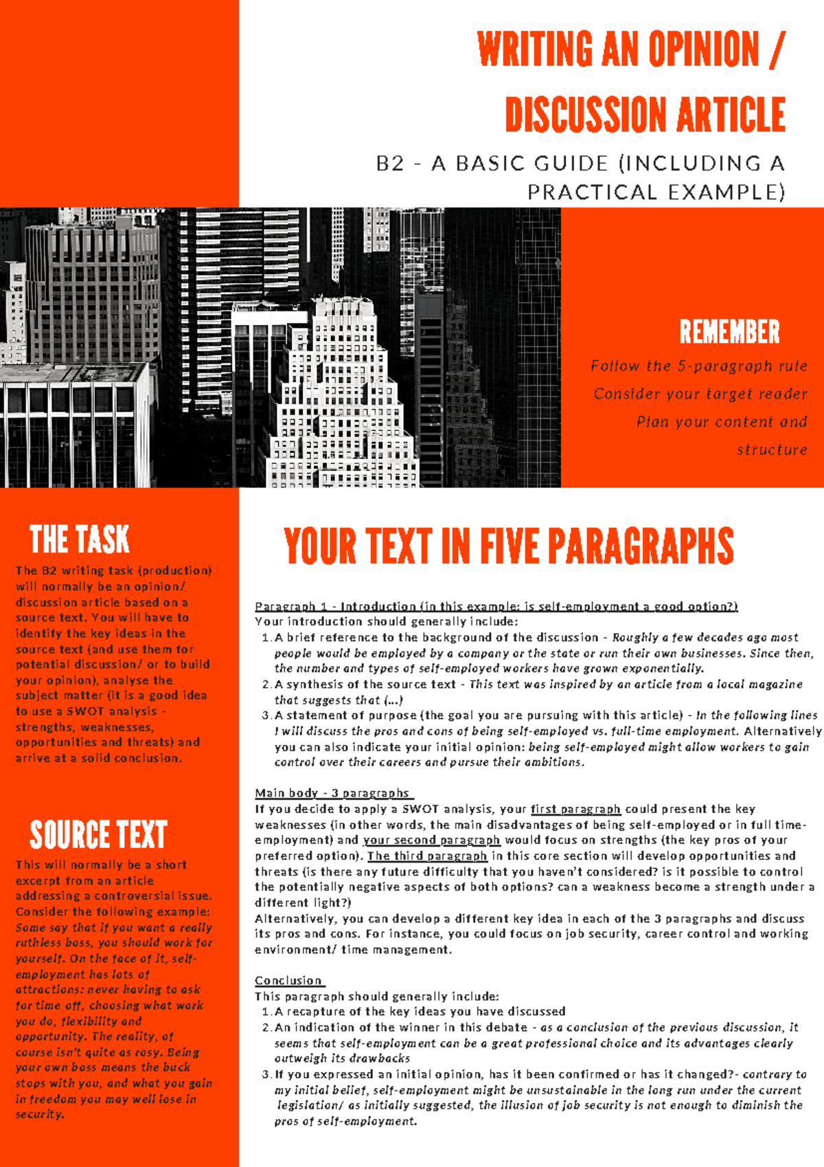B2- Opinion - Discussion- Article - WRITING AN OPINION / DISCUSSION ...