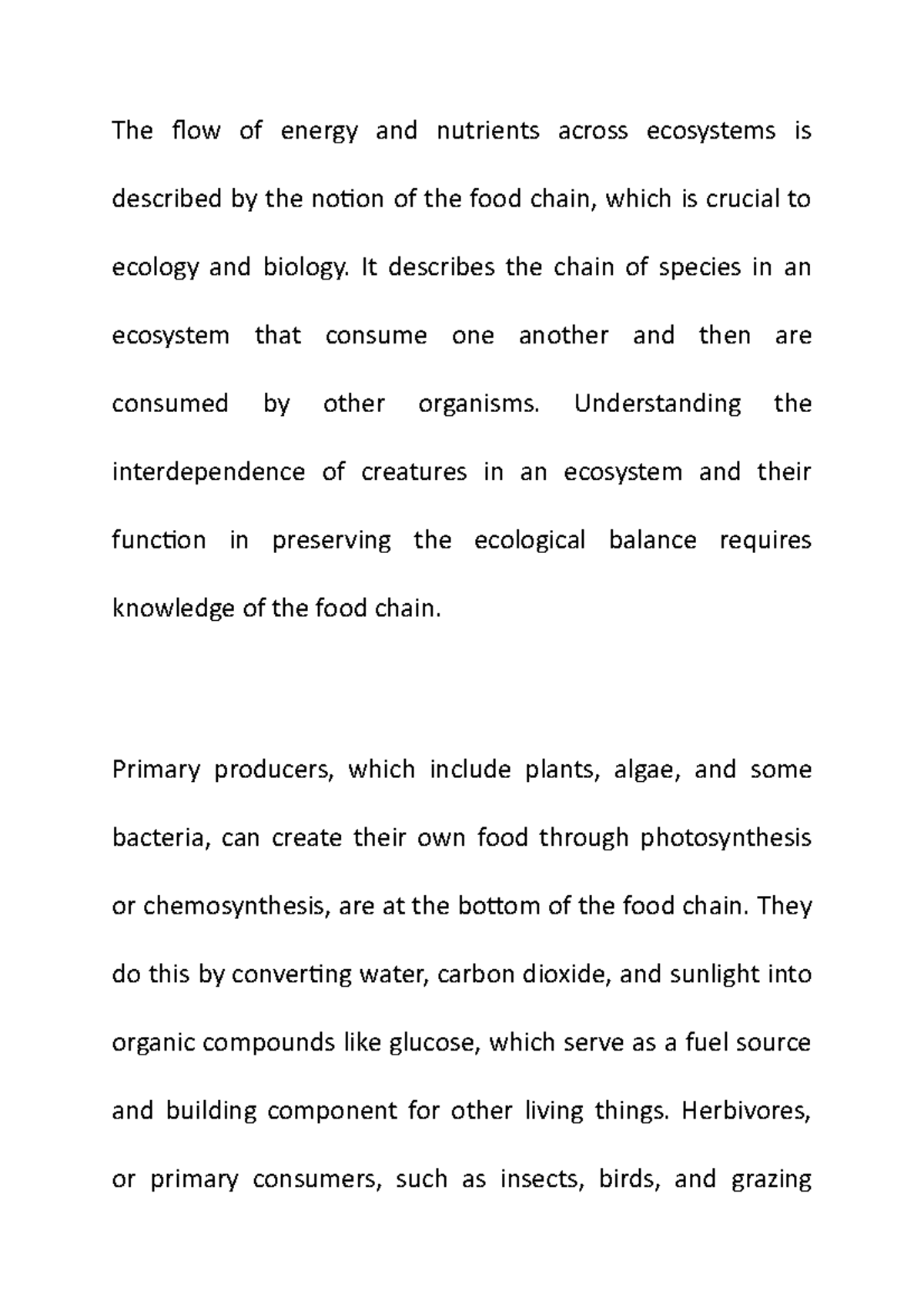 an-overview-of-food-chain-the-flow-of-energy-and-nutrients-across