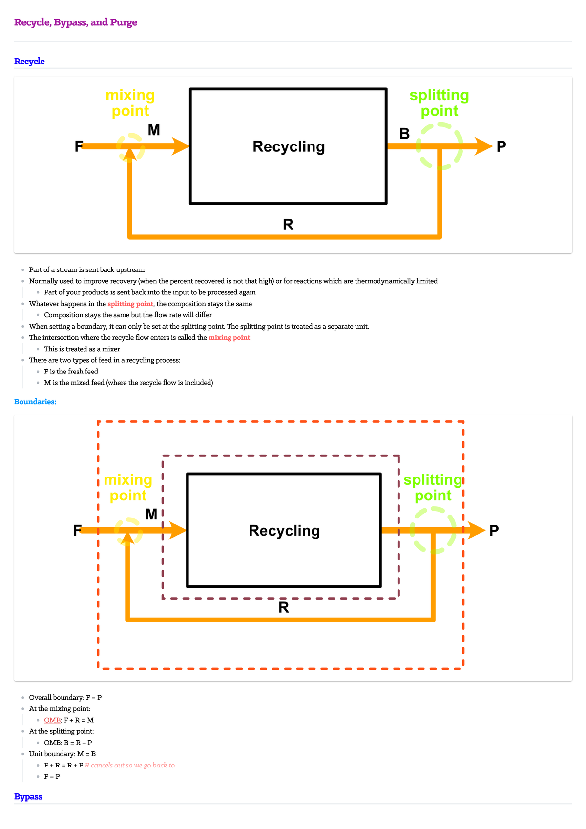 Recycle, Bypass, And Purge - Recycle, Bypass, And Purge Recycle ...