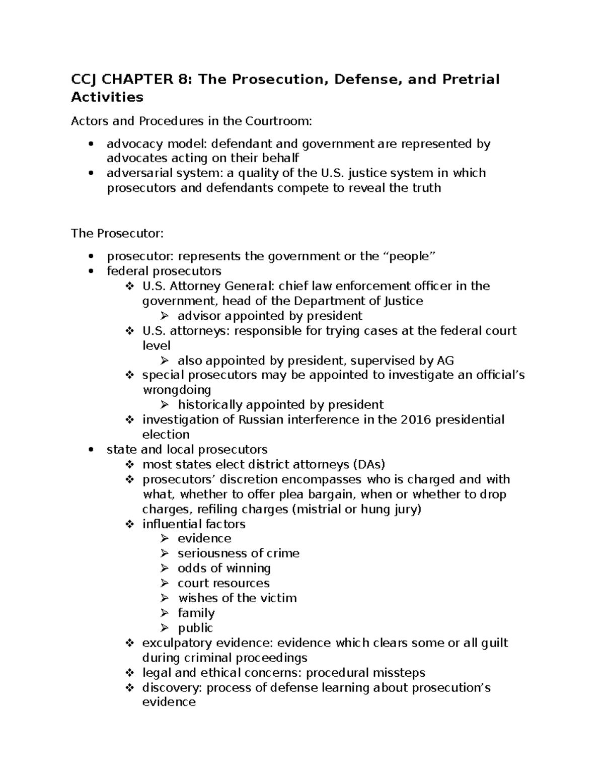 CCJ Chapter 8 - Lecture notes from Intro to Crime and Justice. - CCJ ...