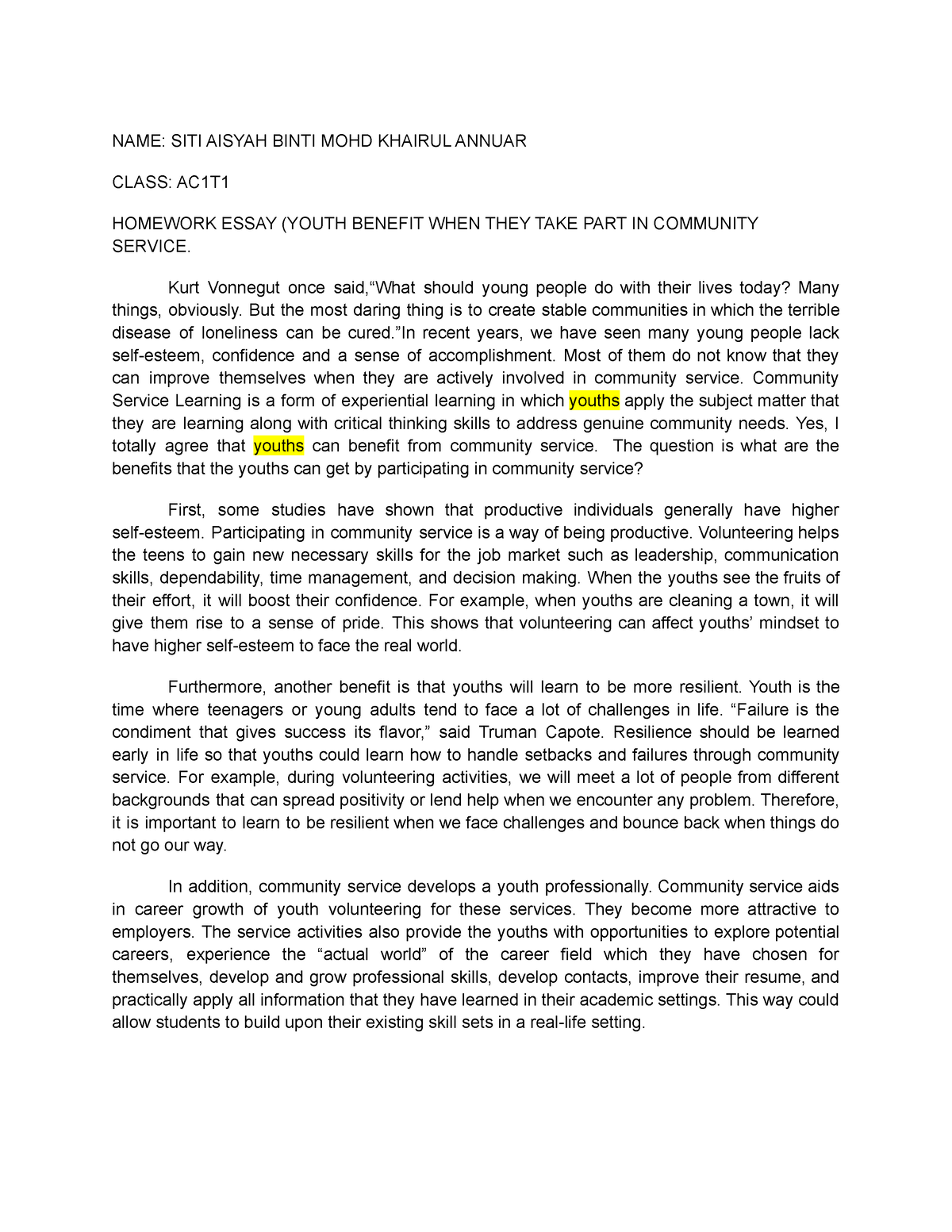 example essay for muet writing