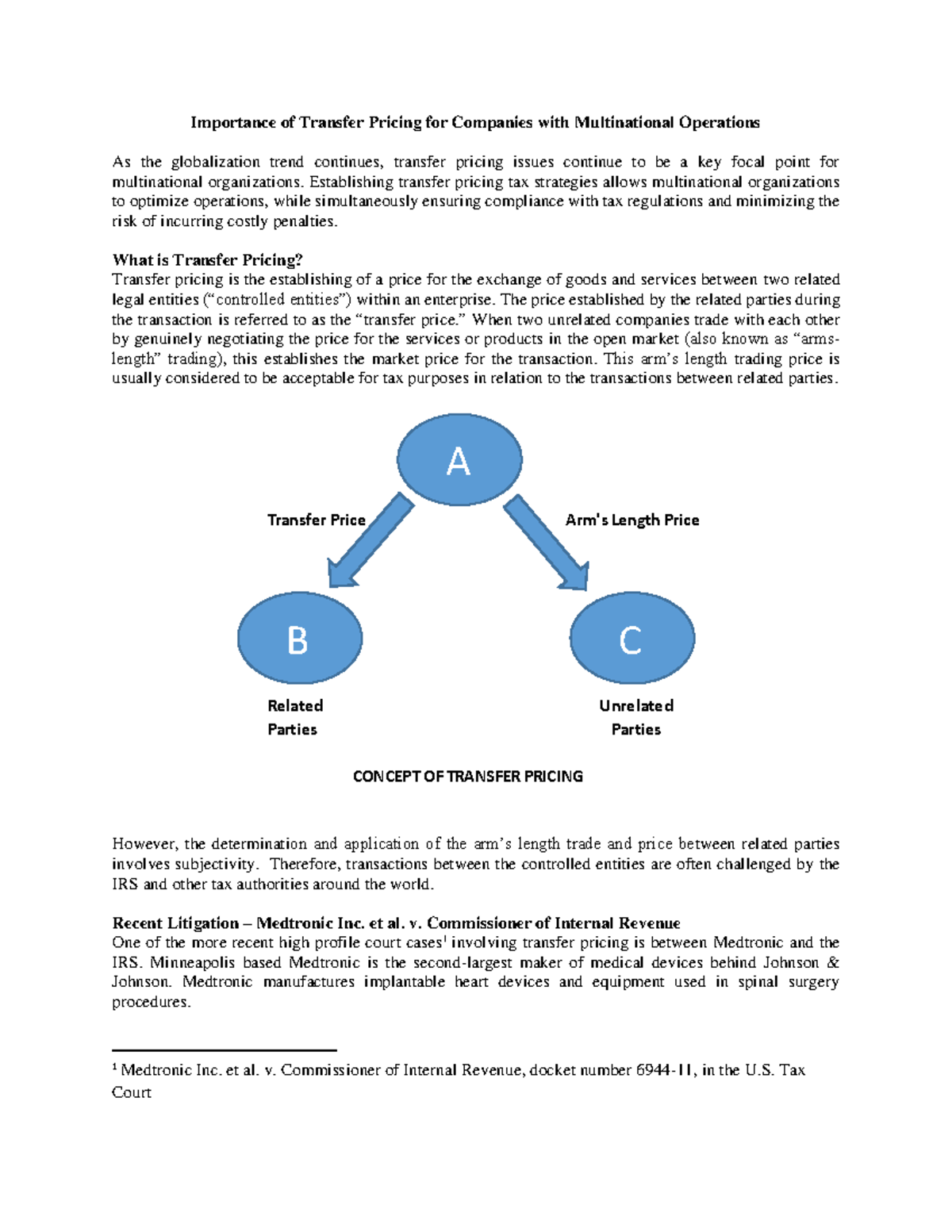 Importance of Transfer Pricing With Charts Importance Of Transfer 