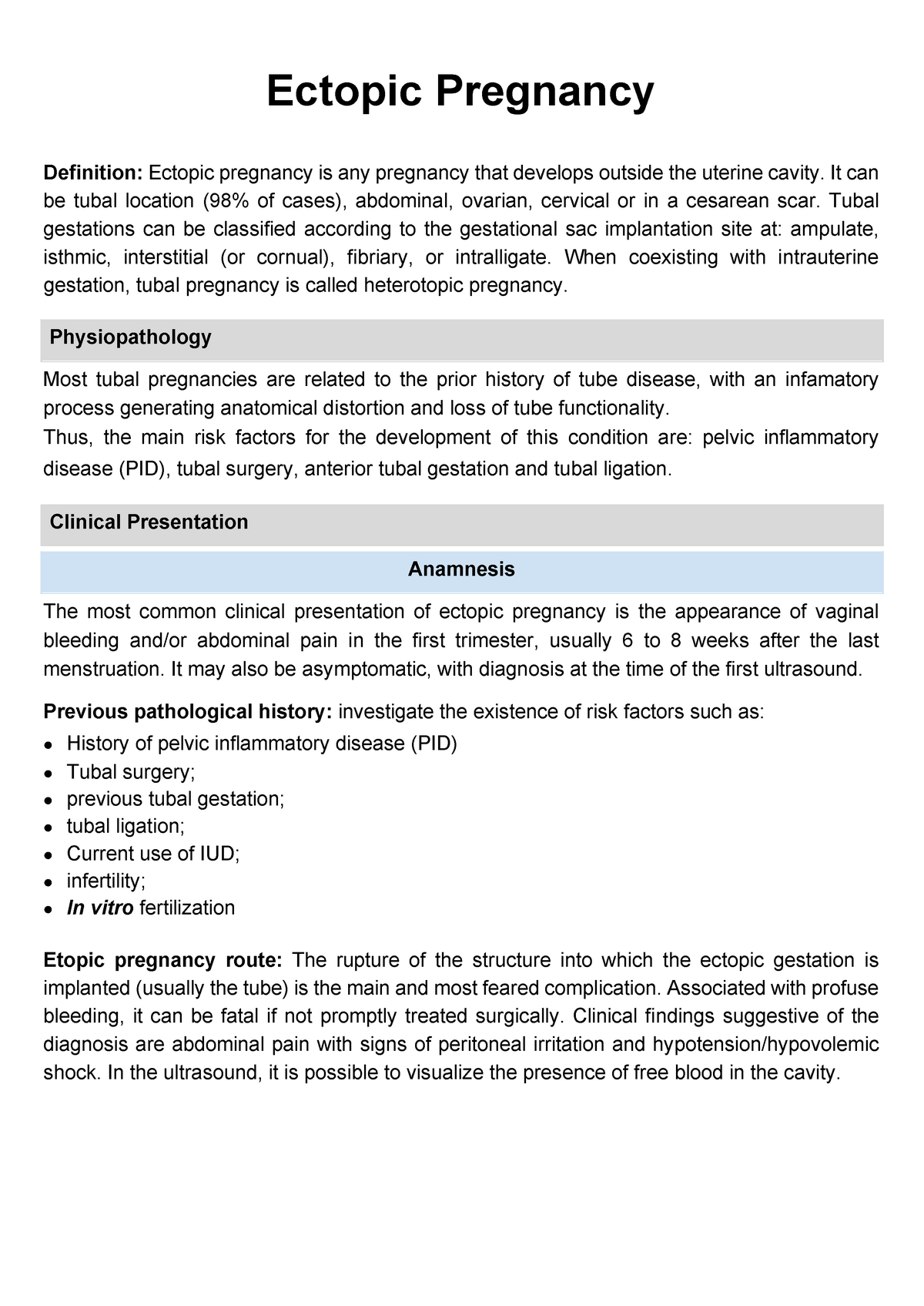 essay about ectopic pregnancy