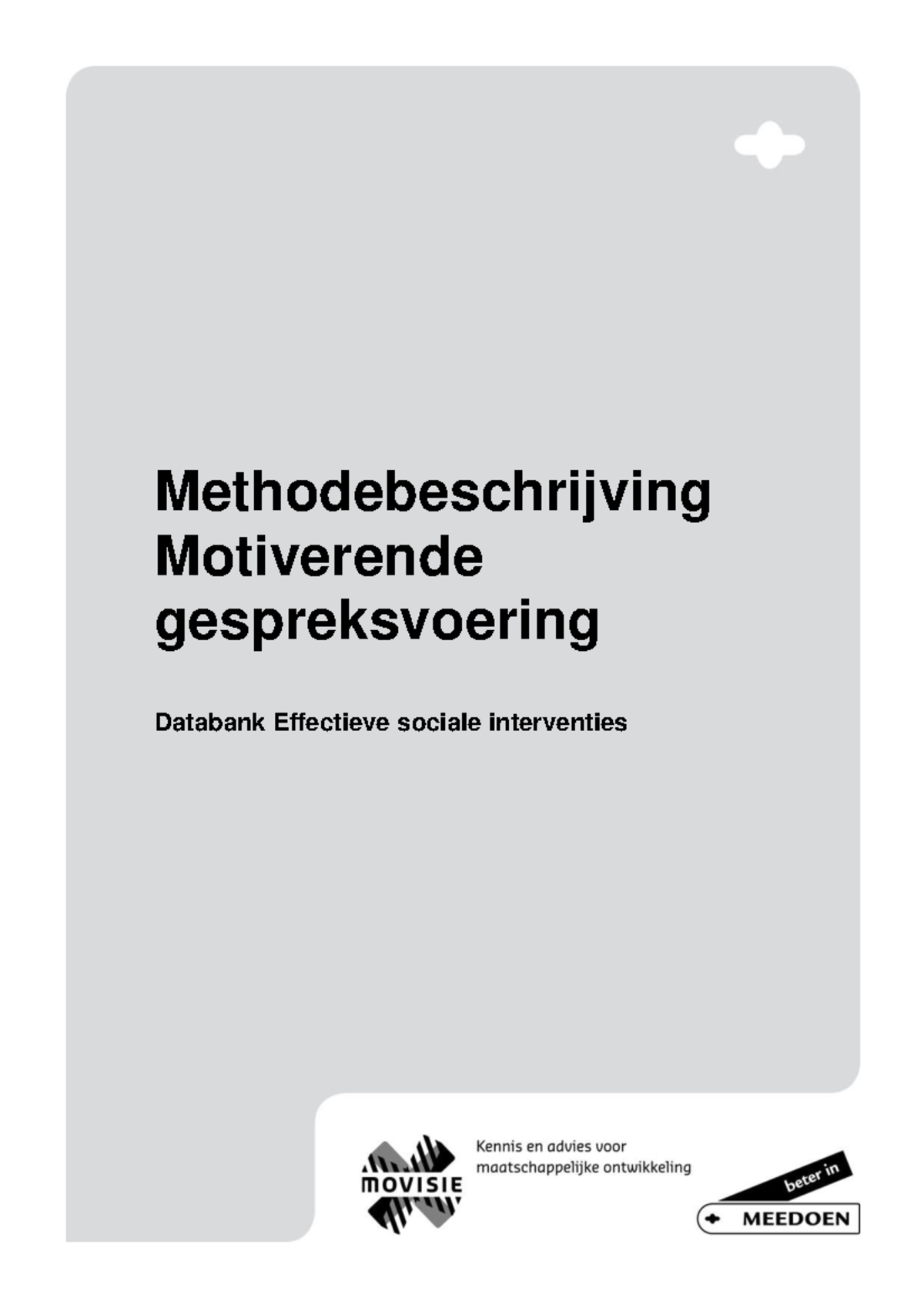 Methodebeschrijving-motiverende-gespreksvoering - Methodebeschrijving ...