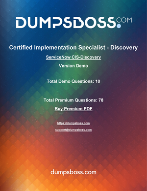 CIS-Discovery-demo - test - Certified Implementation Specialist - Discovery  ServiceNow CIS-Discovery - Sns-Brigh10