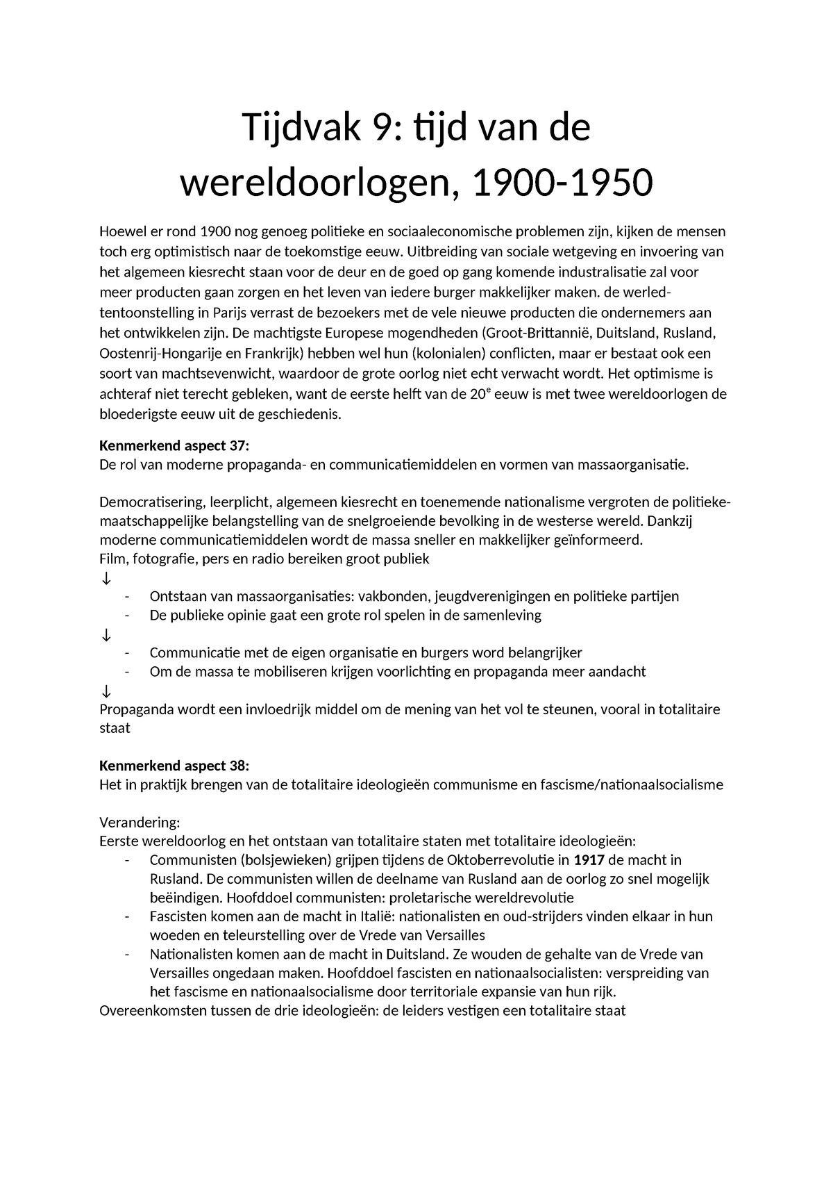 Tijdvak 9 Wereldoorlogen - Tijdvak 9: Tijd Van De Wereldoorlogen, 1900 ...