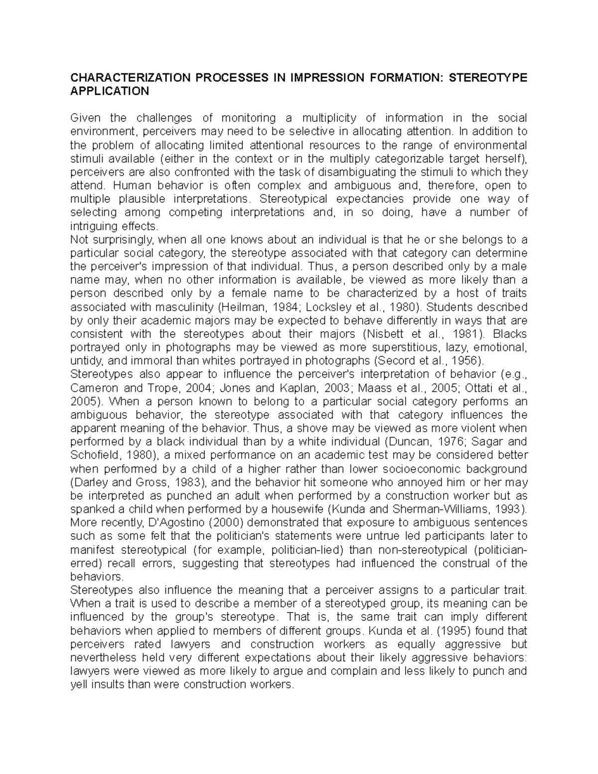 Dull But Serious Alternative Explanations characterization Processes In ...