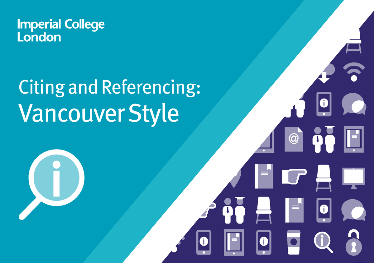 Vancouver-guide-2022 - Citing and Referencing: Vancouver Style Contents ...