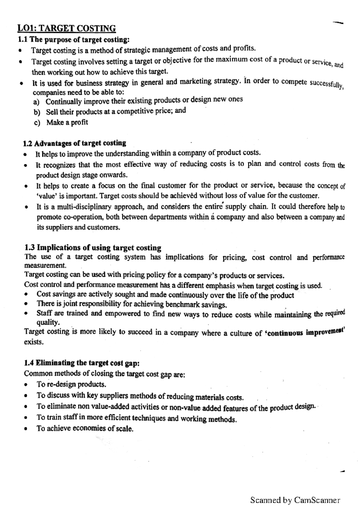 7. Target Costing - Strategic Management Accounting - Quality ...