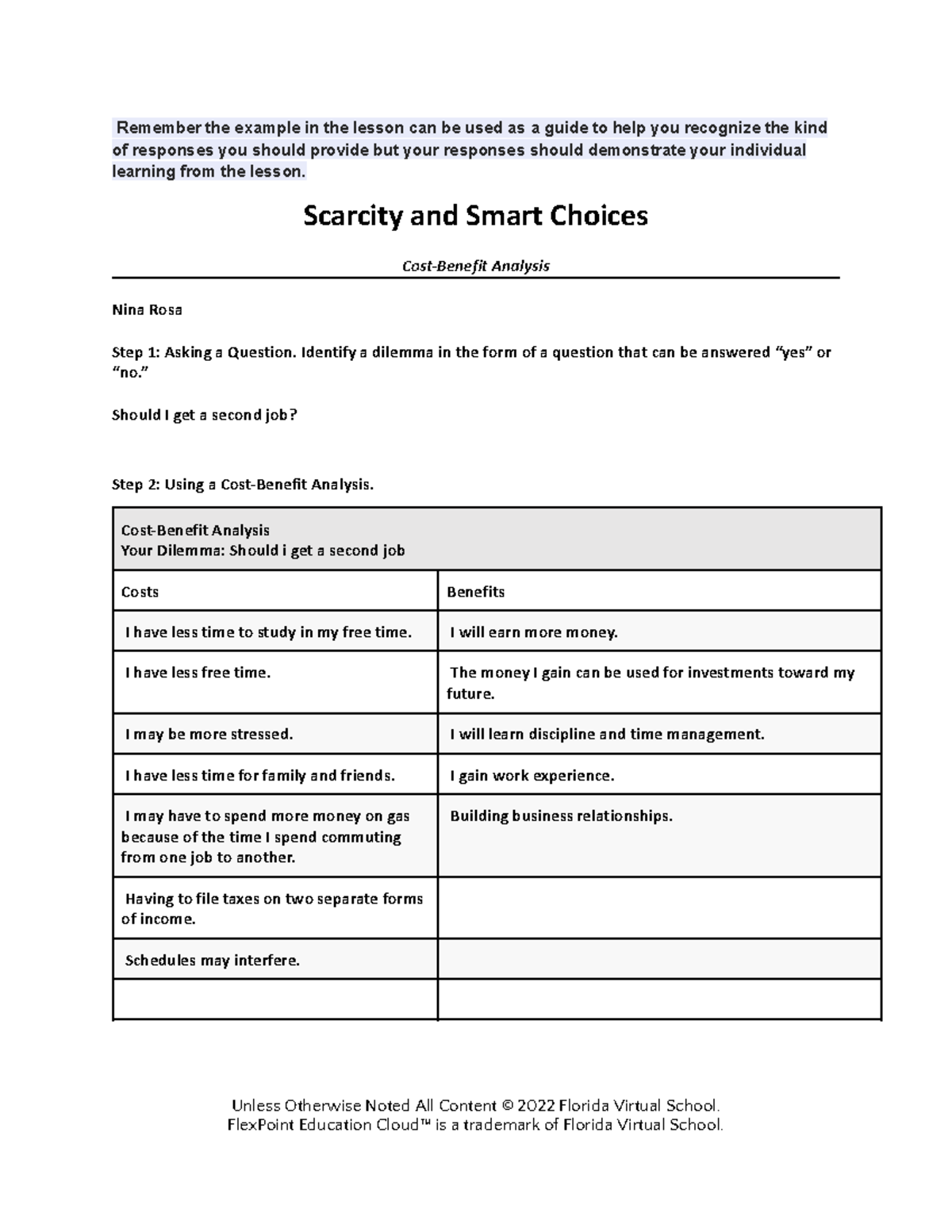 Macroeconomic Principles 1 02 Work Week 3 Remember The Example In The