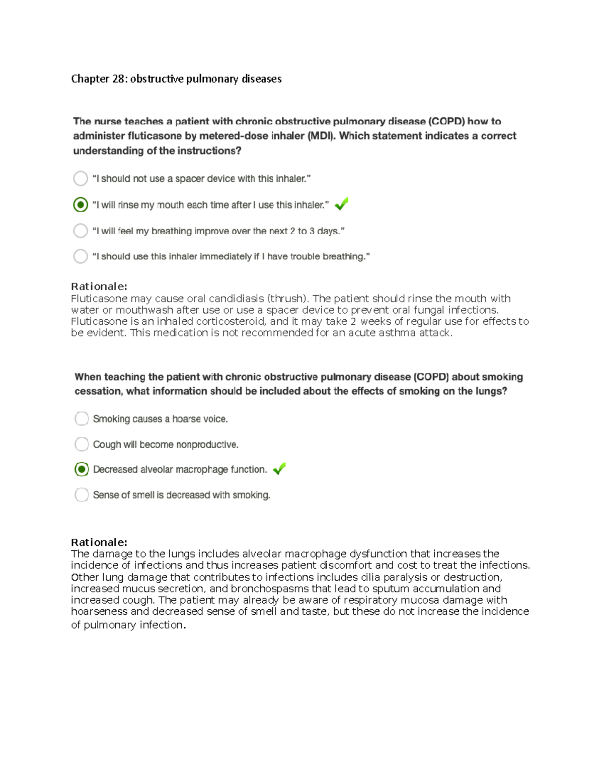 Chapter 28 Gastrointestinal Practice Test Study Guide - Chapter 28 ...