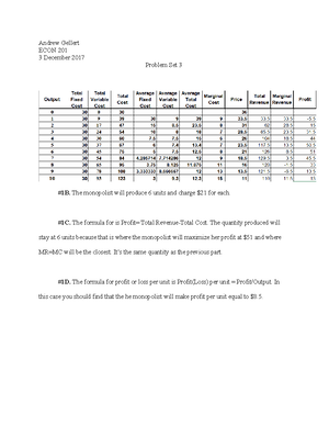 Homework 3 - Econ 201, Homework Please Submit On Blackboard Your ...